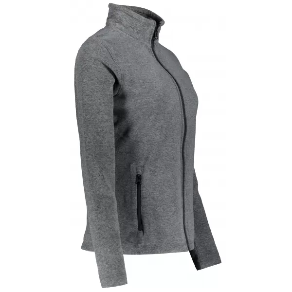  Dámská fleece mikina ALTISPORT ALW002853 ČERNÝ MELÍR 