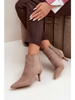 Dámské kotníkové boty BOTO 2905A-1 BEIGE