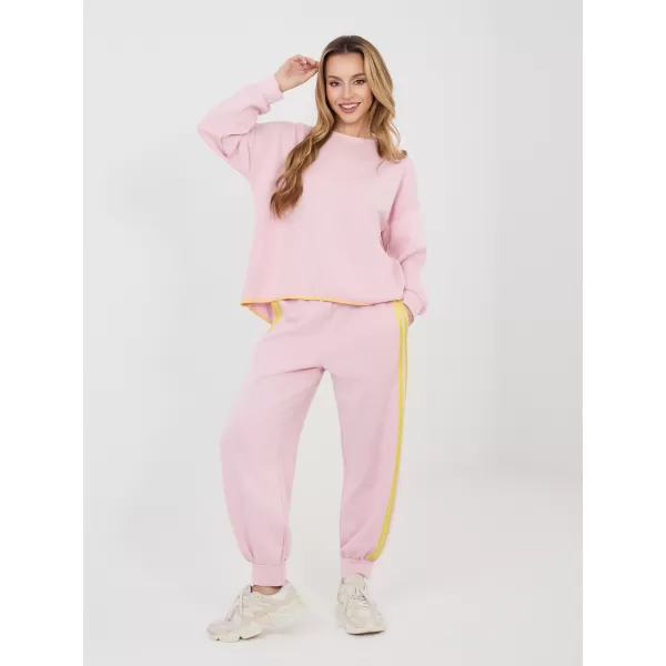  Dámská tepláková souprava RUE PARIS IT-KMPL-22216.72 BRIGHT PINK 