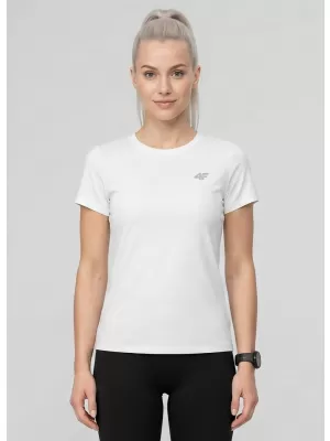 Dámské triko 4F 4FWMM00TTSHF3306 WHITE