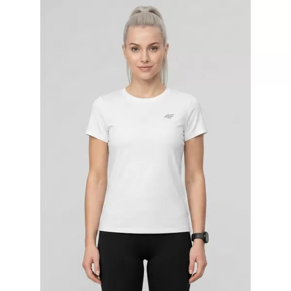  Dámské triko 4F 4FWMM00TTSHF3306 WHITE 