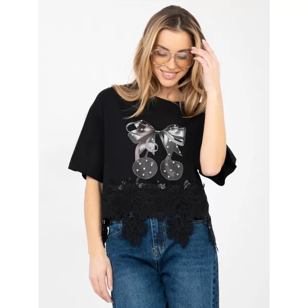  Dámské triko FACTORY PRICE IT-BZ-JL07.71 BLACK 