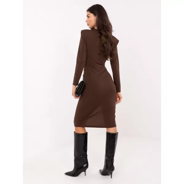  Dámské šaty RUE PARIS IT-SK-18206-1.35 BROWN 