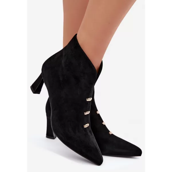  Dámské kotníkové boty D&A CR62-3496 BLACK 