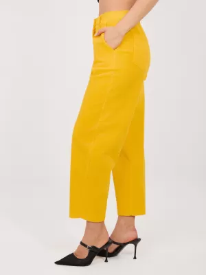 Dámské kalhoty RUE PARIS IT-SP-FL8916.80 YELLOW