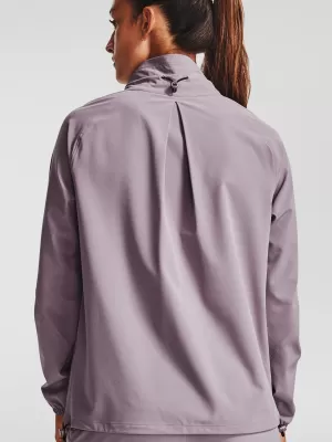Dámská bunda UNDER ARMOUR RECOVER WOVEN JACKET 1351928-585 FIALOVÁ