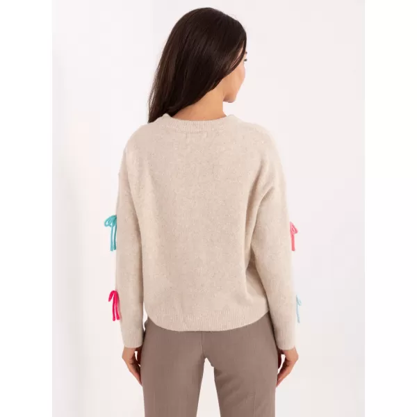  Dámský svetr FACTORY PRICE PM-SW-SC82.41 LIGHT BEIGE 
