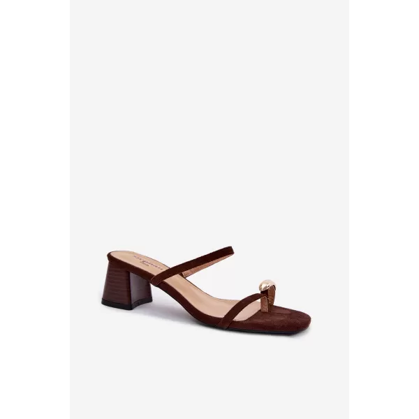  Dámské pantofle BOTO 22-391 BROWN 