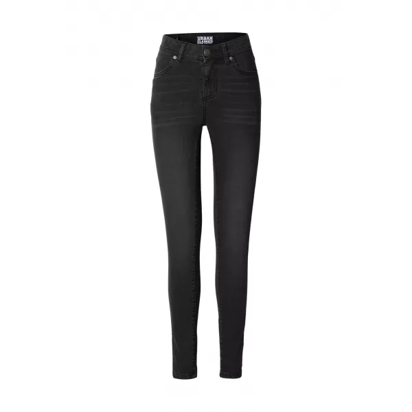  Dámské kalhoty URBAN CLASSICS TB8370 BLACK WASHED 