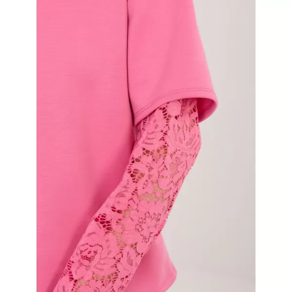  Dámská halenka ITALY MODA IT-BZ-22128.27 DARK PINK 