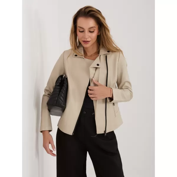  Dámská bunda FACTORY PRICE MBM-KR-PU-002-M.00P BEIGE 