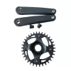Kliky Crankset Delta 170Q:8 (L+R) Isis Black mate w/36T CF3D w/GXU Spider CL53 w/M15