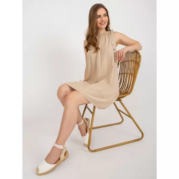  Dámské šaty OCH BELLA TW-SK-BI-89923.29 BEIGE 