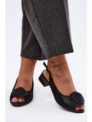 Dámské sandály D&A CR61-3030 BLACK