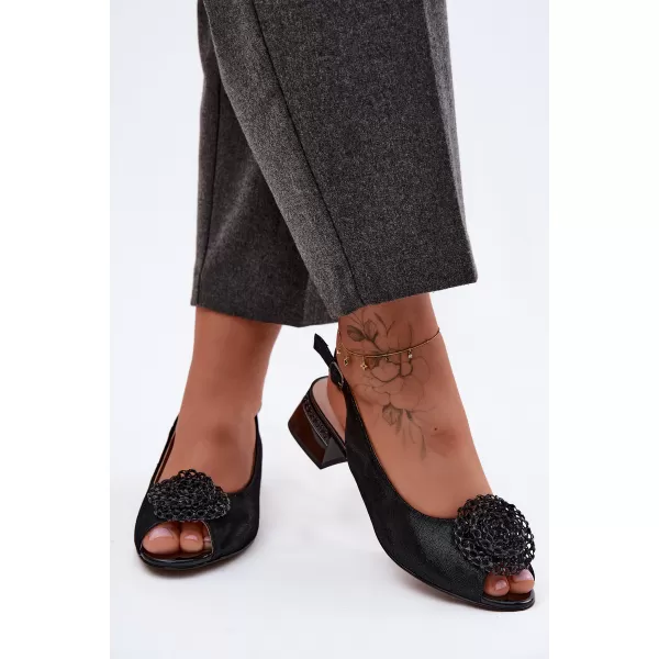  Dámské sandály D&A CR61-3030 BLACK 