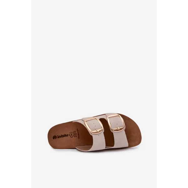  Dámské pantofle INBLU CP000061 BEIGE 