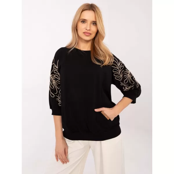  Dámská mikina RUE PARIS RV-BL-A367-1.18P BLACK 