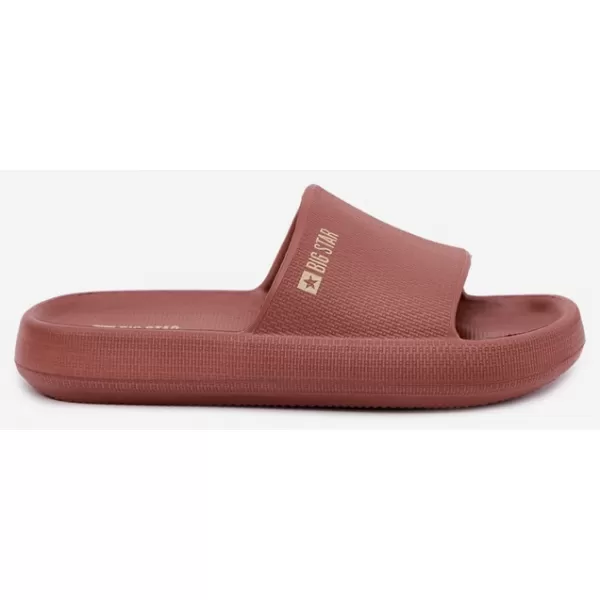 Dámské pantofle BIG STAR SHOES UU274088 SHADES OF RED 