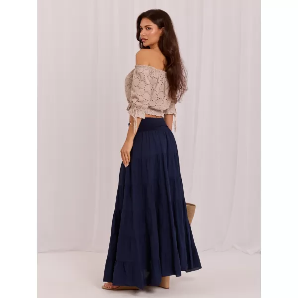  Dámská sukně ITALY MODA IT-SD-FL9357MSL.52 NAVY 