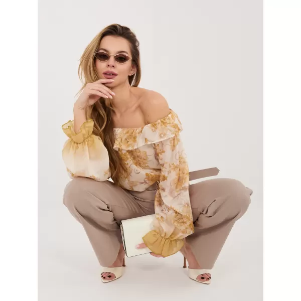  Dámská halenka ITALY MODA IT-BZ-26018.65 YELLOW 