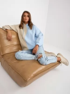 Dámská mikina RUE PARIS RV-BL-8233.32X LIGHT BLUE