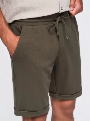 Pánské kraťasy OMBRE OM-SRCS-0206 OLIVE GREEN