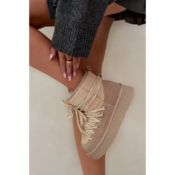  Dámské sněhule D&A GR62-6021 BEIGE 