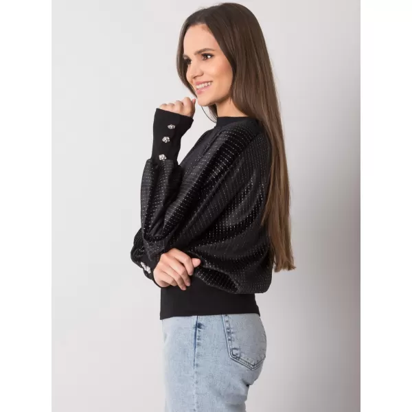  Dámská halenka RUE PARIS RV-BZ-7348.11 NOIRE 