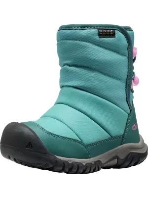 Dětské zimní boty KEEN PUFFRIDER WP CHILDREN BRITTANY BLUE/CASHMERE ROSE