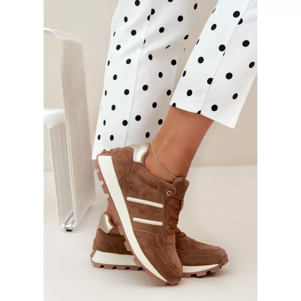  Dámské tenisky D&A LR62-7101 BEIGE 