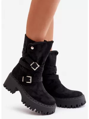 Dámské kotníkové boty BOTO QH7825/DA185 BLACK