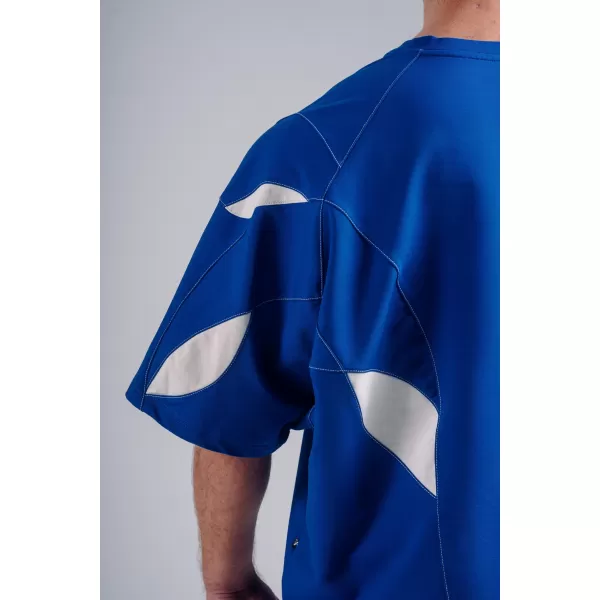  Oversized pump cover tričko NEBBIA PRIMAL 871 BLUE 