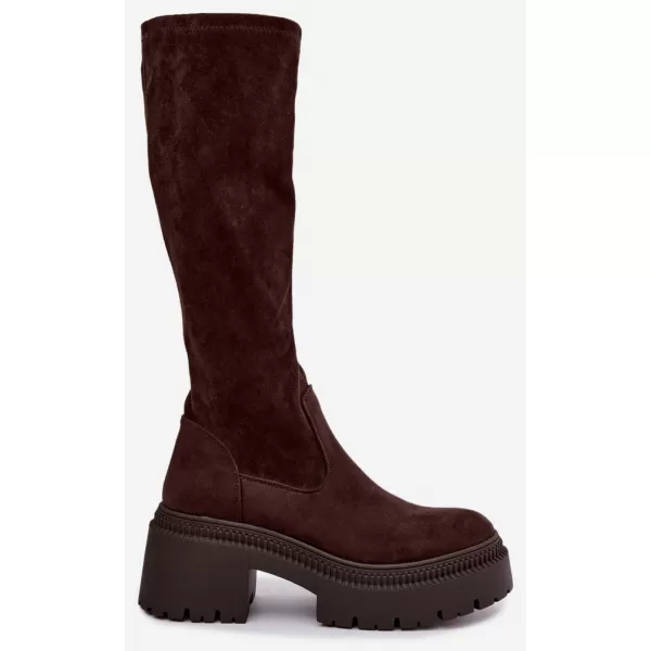  Dámské kozačky BOTO 9671A-1 BROWN 