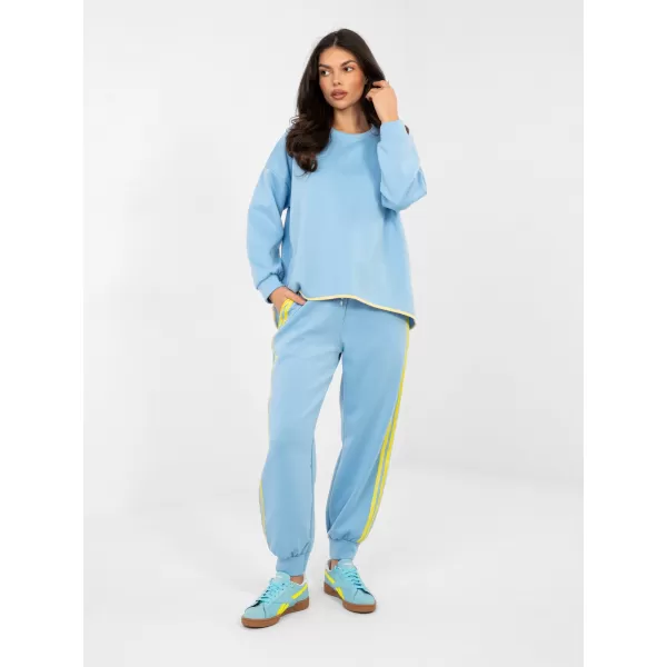  Dámská tepláková souprava RUE PARIS IT-KMPL-22216.75 LIGHT BLUE 