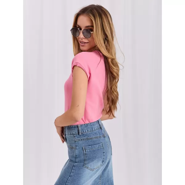 Dámské tričko RUE PARIS RV-TS-A1442.15 PINK 