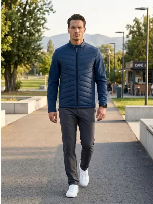 Pánská hybridní bunda MALFINI PREMIUM CROSS 555 NÁMOŘNÍ MODRÁ