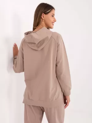 Dámská mikina RELEVANCE RV-BL-A168.18 DARK BEIGE