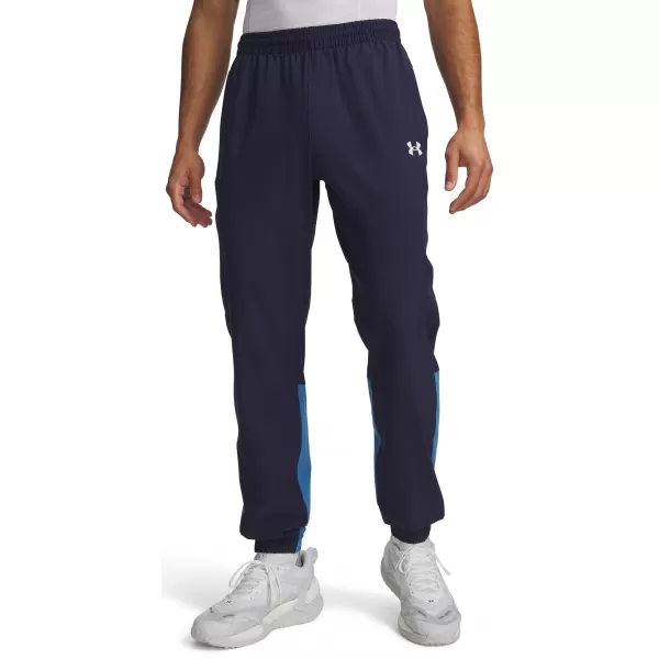  Pánské sportovní kalhoty UNDER ARMOUR UA TECH UTILITY WOVEN PANT 6013802-410 MODRÁ 