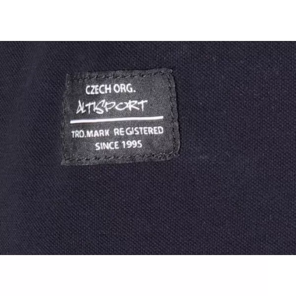  Pánské triko s límečkem ALTISPORT NP/ALMST90601 BLACK OPAL 