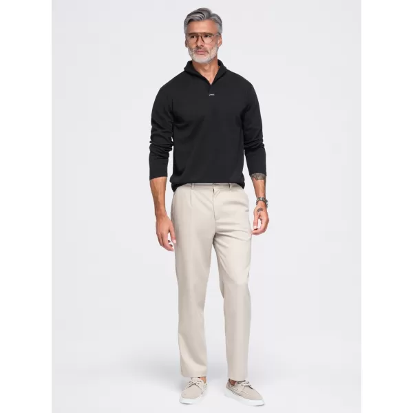  Pánská mikina OMBRE OM-SSNZ-0262 BLACK 