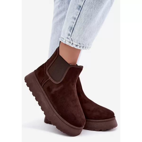  Dámské boty BIG STAR SHOES UU274174 BROWN/BEIGE SHADOWS 