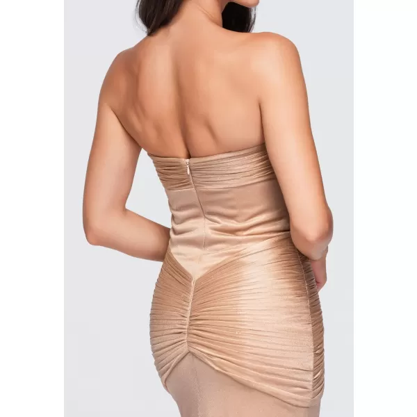  Dámské šaty LARICA LA-OM-DLR422 BEIGE 