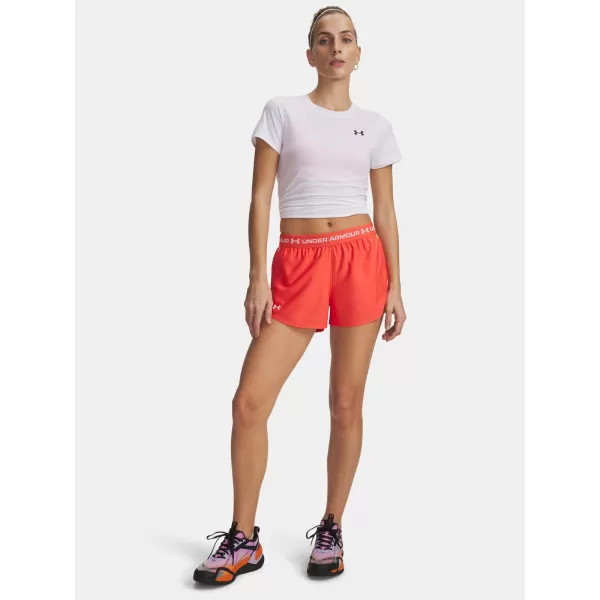  Dámské kraťasy UNDER ARMOUR TECH PLAY UP SHORTS 1389882-690 ČERVENÁ 