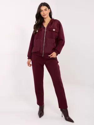 Dámský set ITALY MODA IT-KMPL-9872.97 BURGUNDY
