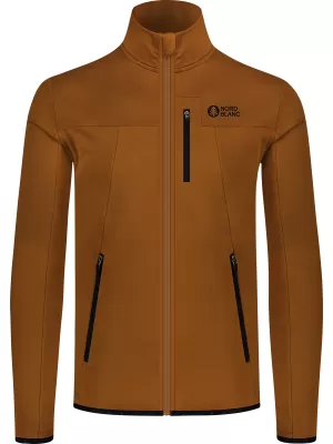 Pánská powerfleece mikina NORDBLANC MORASS NBSFM8335 HNĚDÁ