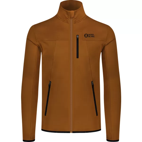  Pánská powerfleece mikina NORDBLANC MORASS NBSFM8335 HNĚDÁ 