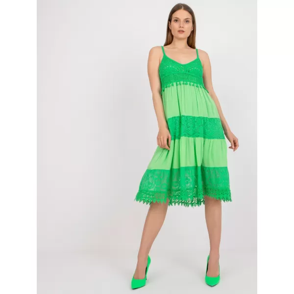  Dámské šaty OCH BELLA TW-SK-BI-82345.19P GREEN 