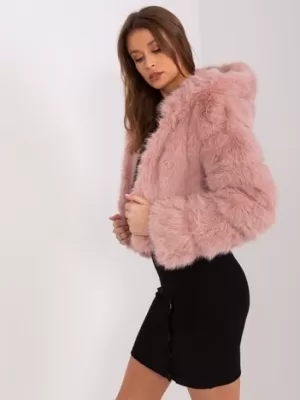 Dámská bunda WOOL FASHION ITALIA AT-KR-2378.96P BRIGHT PINK