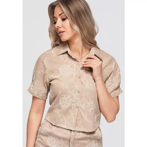  Dámská sukně OMBRE OW-SH-E0060 BEIGE 