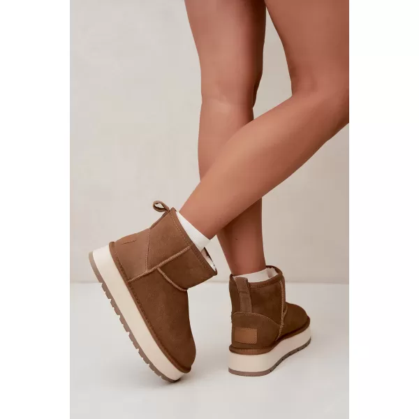  Dámské boty BIG STAR SHOES UU274692 BROWN/BEIGE 